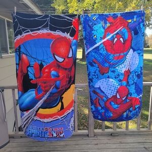 Spiderman towels.